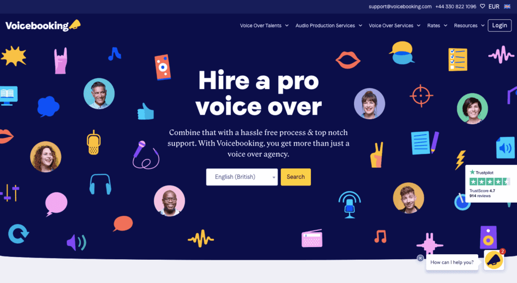 Voice Booking Website Image